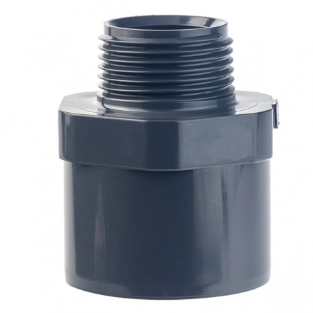 PVC-U Egyenes Csatlakozó 40mm x 1" KM