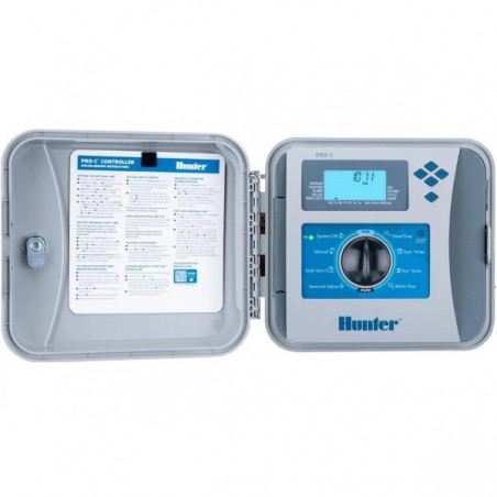 Hunter P2C 4-23 Zónáig Bővíthető Öntözésvezérlő Automatika Kültéri