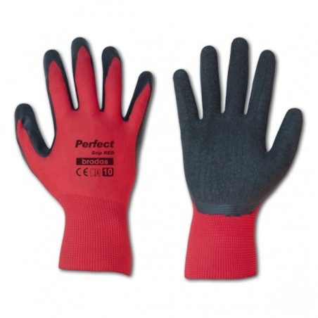 Bradas Perfect Grip Red Latex Kesztyű 10 - XL - Piros - RWPGRD10