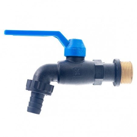 Réz Kerti Csap, Kifolyócsap 3/4" KM - Műanyag Bevonattal