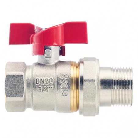 Pillangókaros Fém Golyóscsap 3/4" KM-BM Hollander