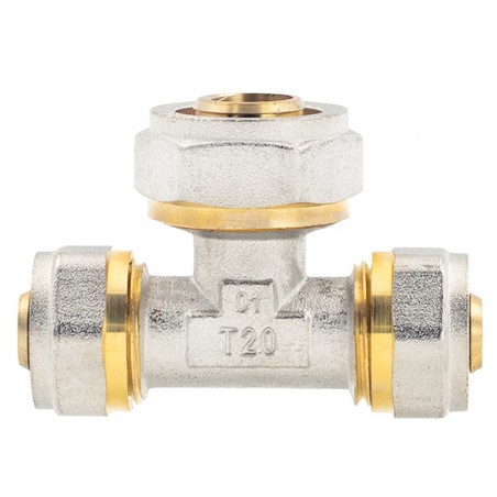 Ötrétegű Kulcsos, Szorítógyűrűs Szűkítő T-idom 16 x 20 x 16 MM