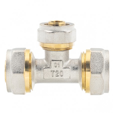 Ötrétegű Kulcsos, Szorítógyűrűs Szűkítő T-idom 20 x 16 x 20 MM