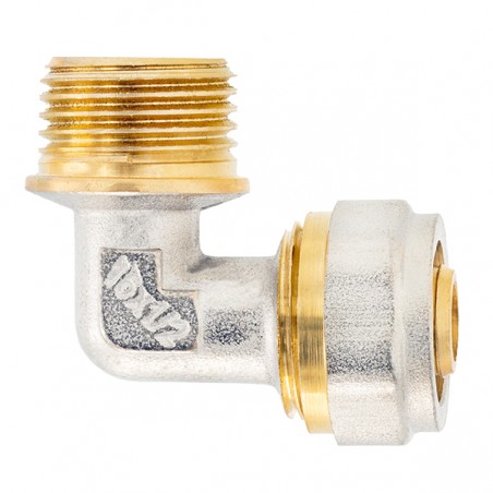 Ötrétegű Kulcsos, Szorítógyűrűs Könyök 16 x 1/2 KM