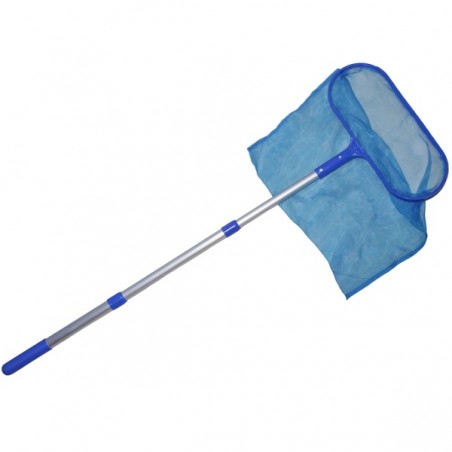 Medence Tisztító Fenékháló Alumínium Teleszkópos Nyéllel