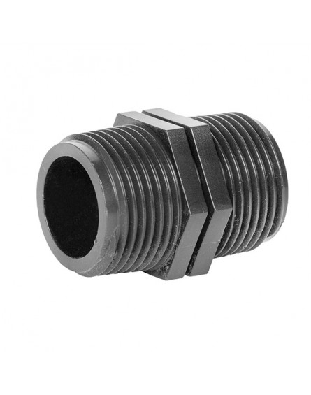 Műanyag Közcsavar 1 x 1 KK, KM - Külső Menetes Idom