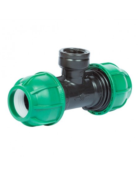 Kpe T Idom 25 x 3/4 x 25 Tok-BM-Tok, Belső Menetes Kpe T-idom